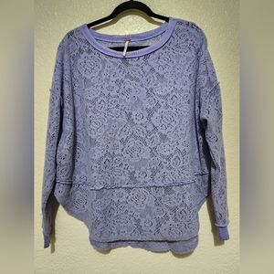 Free People purple sweater size xs